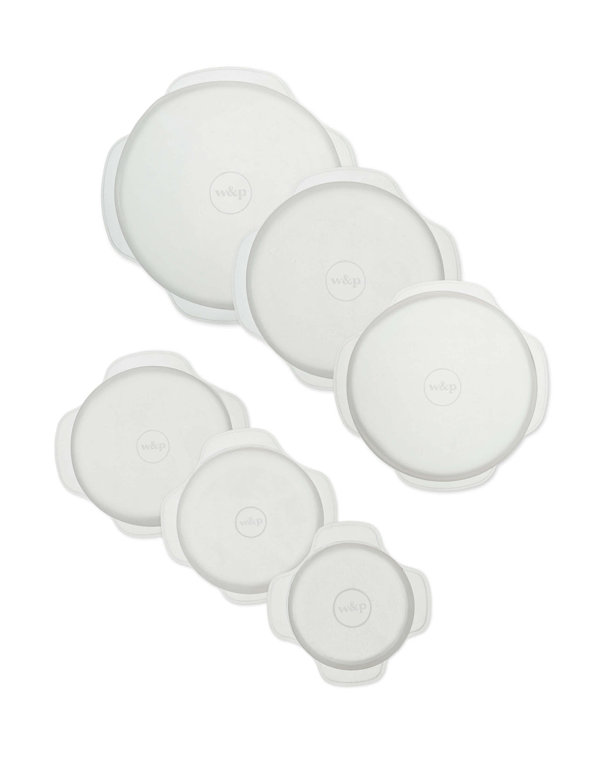 6-Piece Reusable Stretch Lids - Round Set
