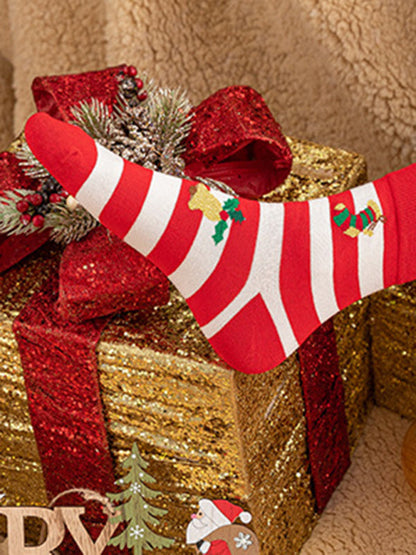 Womens Christmas Cartoon Pattern Socks