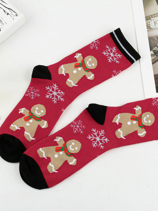 Womens Christmas Snowflake Socks