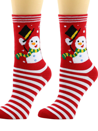 Womens Christmas Snowflake Socks