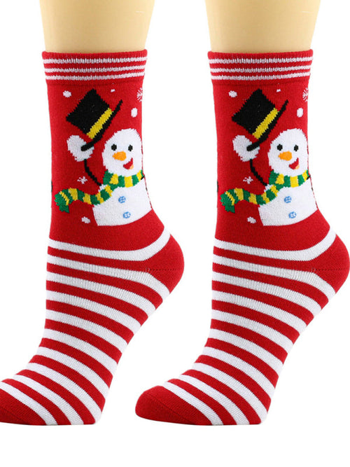 Womens Christmas Snowflake Socks