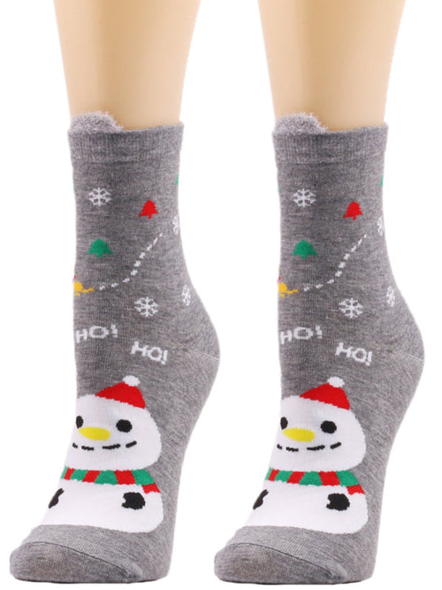 Womens Christmas Tube Trendy Socks