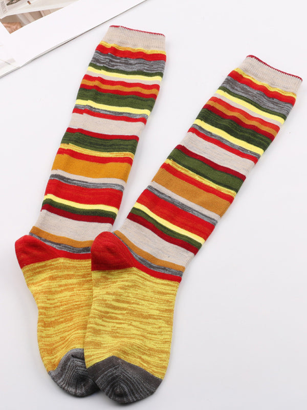 Womens Colorful Striped Socks